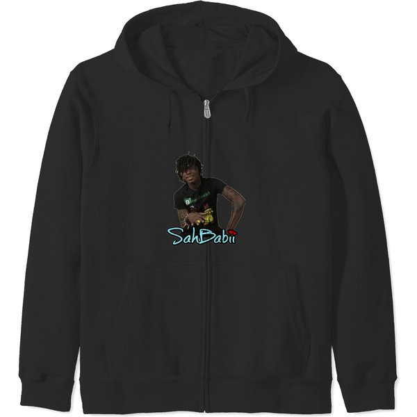 Kasep Sahbabii Zip Hoodies-image