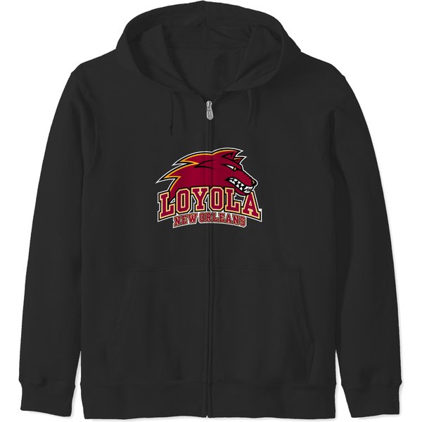 Loyola University New Orleans-wolf Zip Hoodies