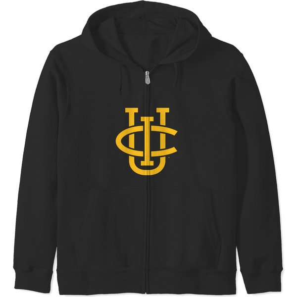 Uc Irvine Anteaters Distressed Primary Logo Sweat Zip Hoodies-image