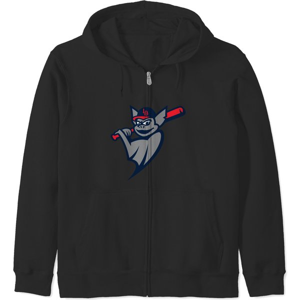The Louisville Bats Design Logo 3 Zip Hoodies