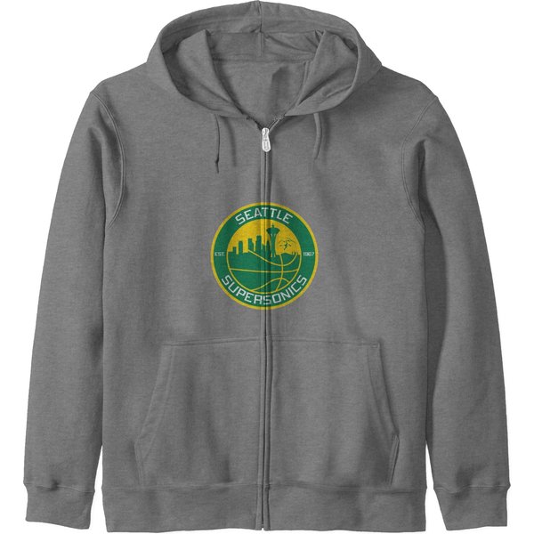 Supersonics Seattle Zip Hoodies-image