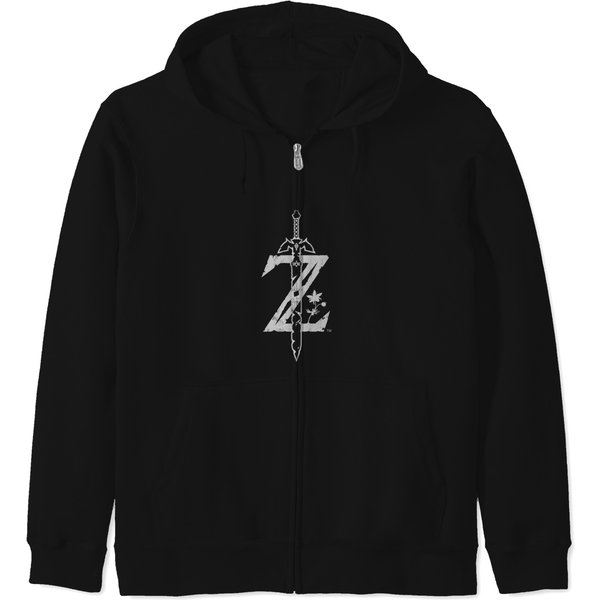 Zelda Breath Of The Wild Logo Zip Hoodie-image
