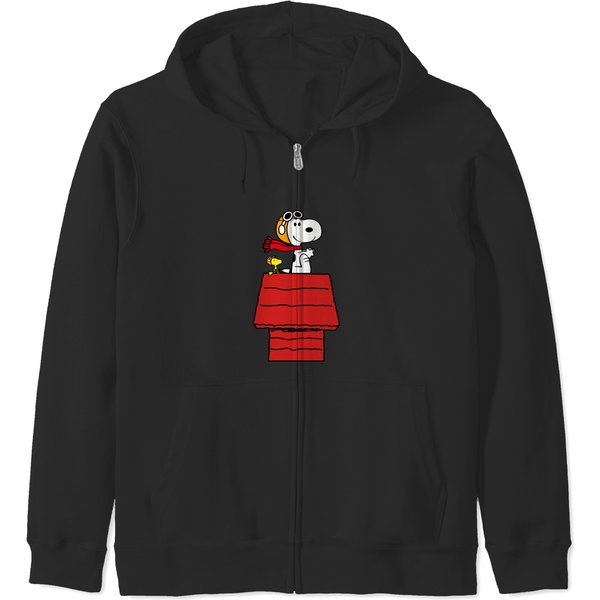 Snoopy Pilot Airplane - Snoopy - Zip Hoodies-image