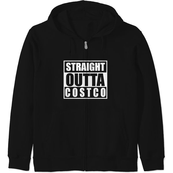 Funny Costco Zip Hoodies Straight Outta Costco Zip Hoodies-image