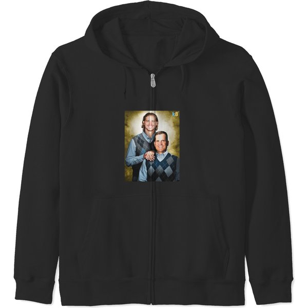 Streetwear - Football Justin Herbert And Jim Harbaugh Zip Hoodies