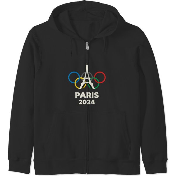 Paris 2024 Olympics Zip Hoodies - Official Merchandise-image