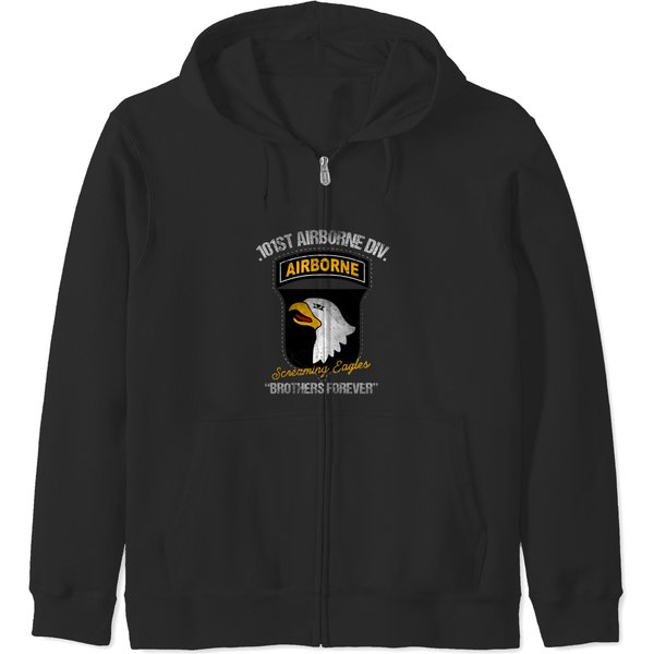 101St Airborne Div Screaming Zip Hoodies-image