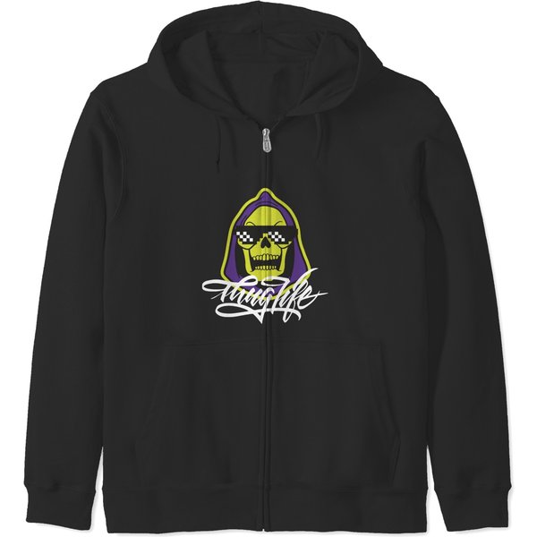 Skeletor Thug Life Zip Hoodies