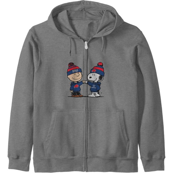 Bills Pals Charlie Brown And Snoopy Zip Hoodies-image