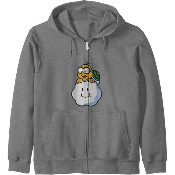 Lakitu Cute Pika Face Zip Hoodies-image