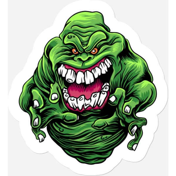The Green Slimer Ghostbusters Stickers-image