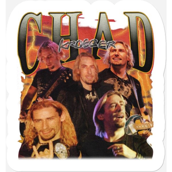 Chad Kroeger Vintage Stickers, Bootleg Stickers-image
