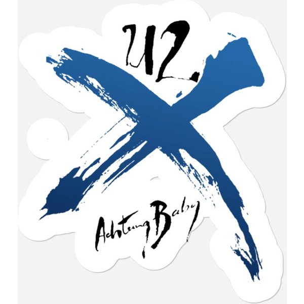 Achtung Baby U2 Band Stickers Cotton Unisex-image