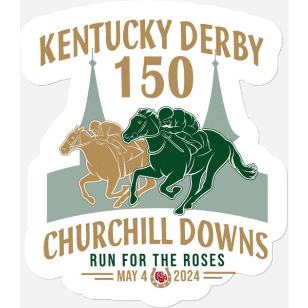 Kentucky Derby Churchill Downs 2024 Stickers, Derby Stickers, 150Th Kentucky Horse Racing Gift-image