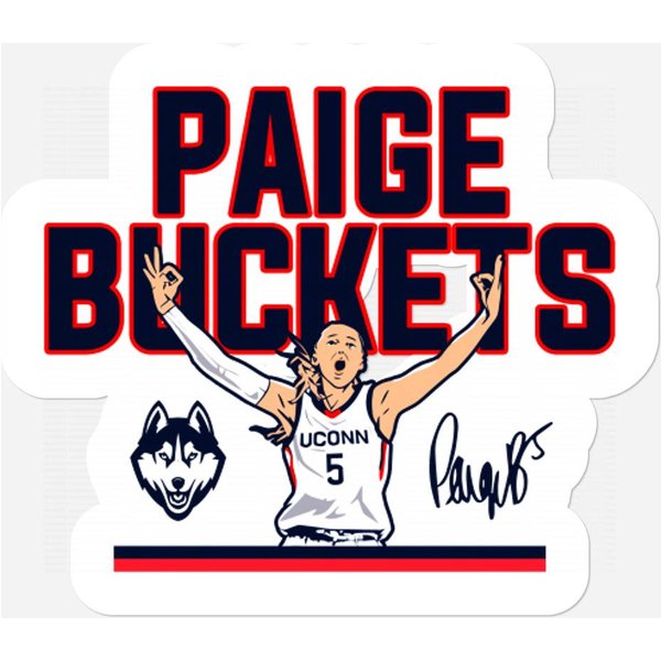 Paige Bueckers Buckets Unisex Stickers, Basketball Player-image