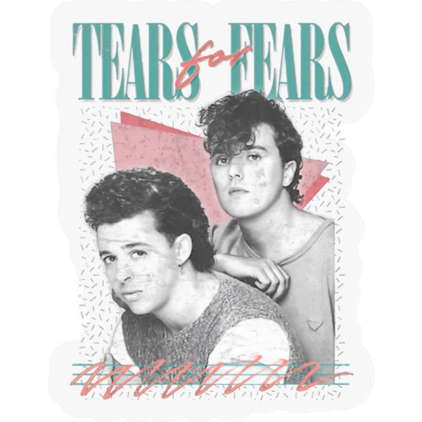 Vintage Faded-Style 80S Tears For Fears Design - Tears For Fears - Sticker-image