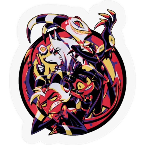 Hazbin Hotel Merch Helluva Boss Group Stickers-image