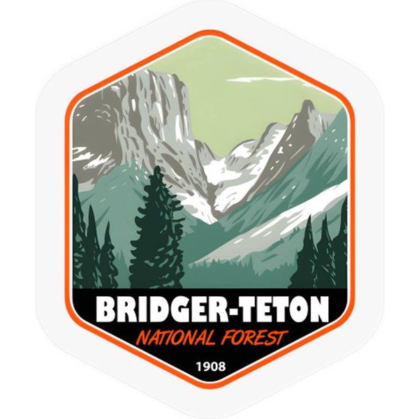 Bridger Teton National Forest Upper Green River Stickers-image