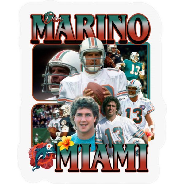 Vintage Dan Marino Sticker-image