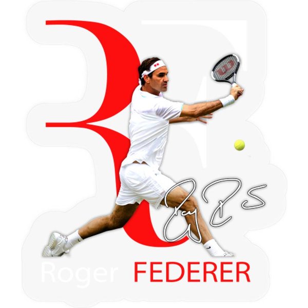 Roger Federer Stickers, Rf Stickers, Roger Federer-image