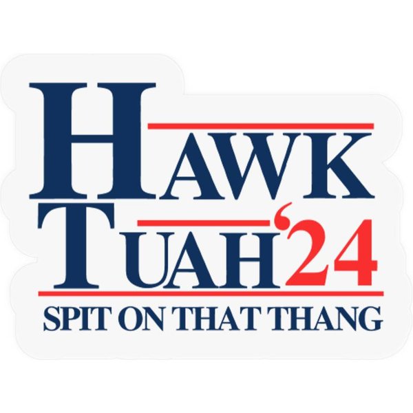 Hawk Tuah 24 | Spit On That Thang | Funny Viral Sticker-image