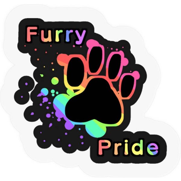 Furry Pride Print - Furries - Sticker-image