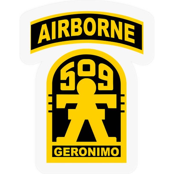 Mod.3 Geronimo 509Th Airborne Parachute Infantry Stickers-image