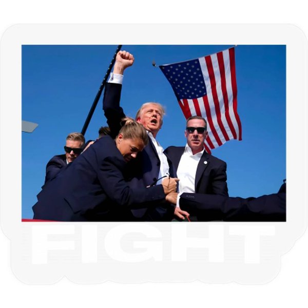 Trump Fist In Air Stickers-image