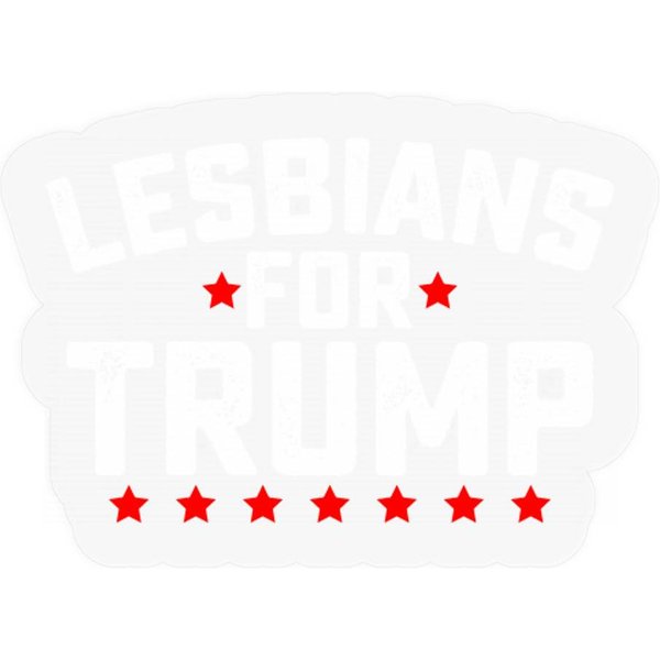 Lesbians For Trump Lgbtq Presidential Election Stickers-image