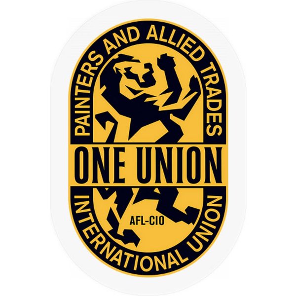 Union Painters One Union Stickers-image