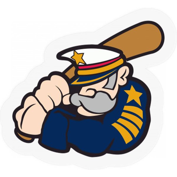 The Lake County Captains Baseball Team 5 Stickers-image