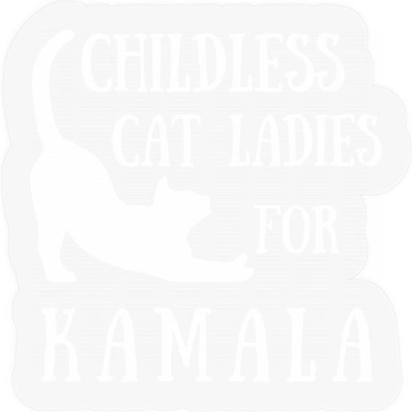 Kamala Harris Stickers Childless Cat Ladies For Kamala | Harris 47-image