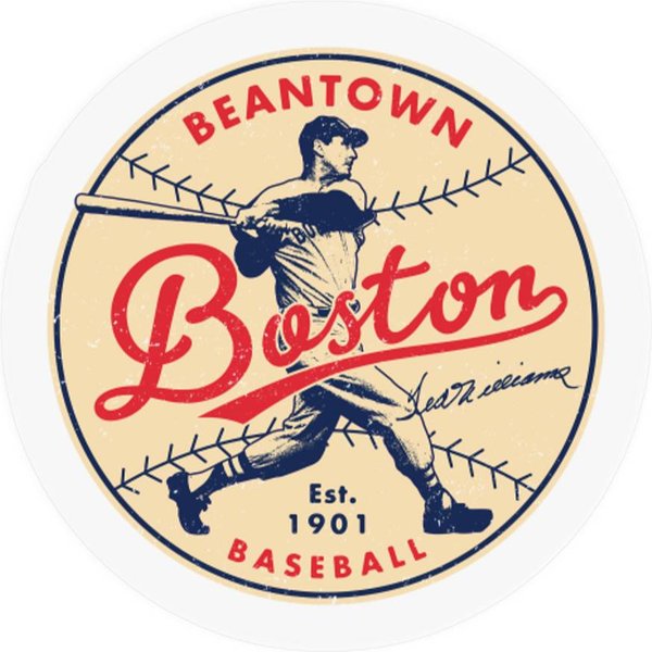 Ted Williams Red Sox 1 6+4+3=2 Boston Stickers-image