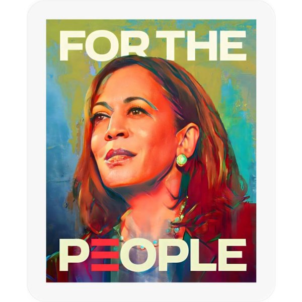 Kamala Harris For The People 2024 Election President Stickers-image