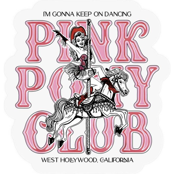 Chappell Roan Pink Pony Club Short Sleeve Sand Stickers-image