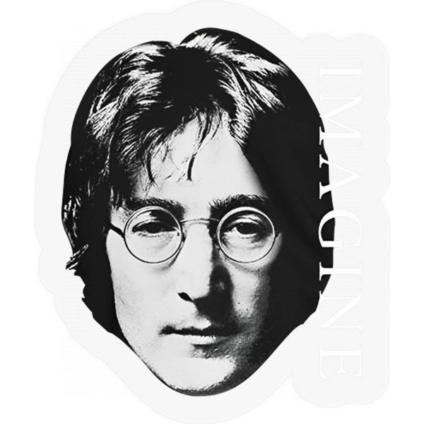 J Lennon Imagine Graphic Stickers, Men's Women's Stickers-image