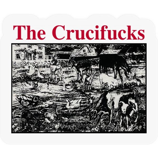 The Crucifucks Stickers Vintage Rock Punk Stickers-image