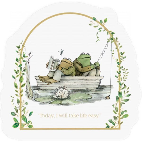 Frog And Toad Vintage Classic Book I Will Take Life Easy Stickers-image