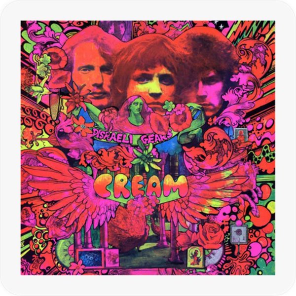 Disraeli Gears Cream Stickers-image