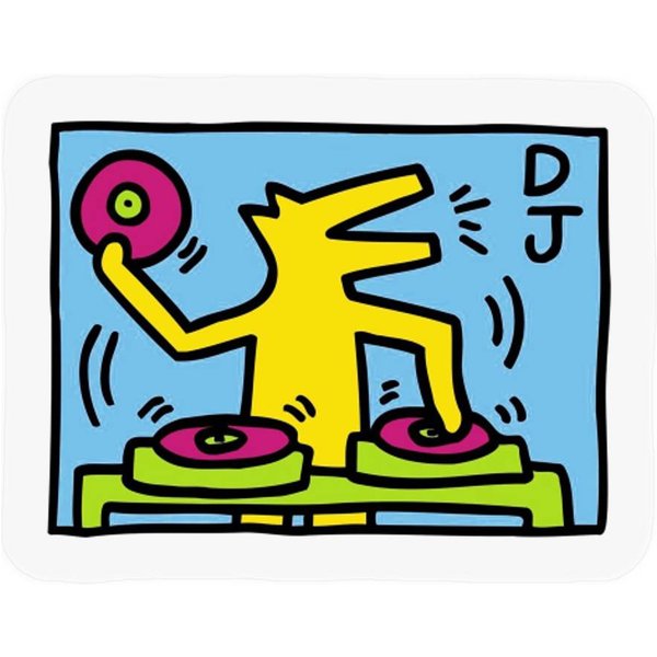 Keith Haring Dj Trap - Keith Haring Dj Trap Stickers-image