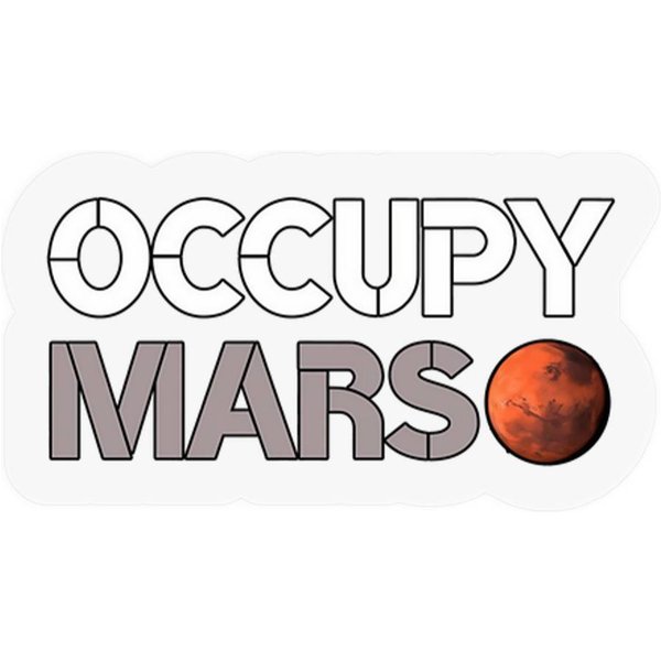 Elon Musk Occupy Mars Stickers, Trump Musk Stickers-image