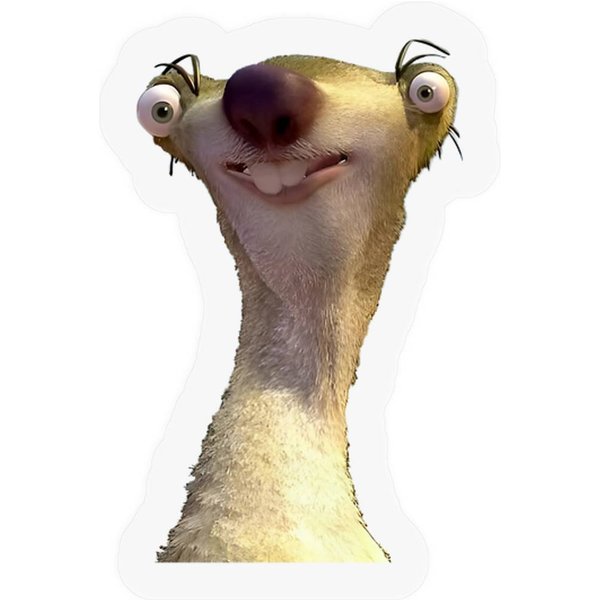 Sid The Sloth Meme Sticker Stickers-image