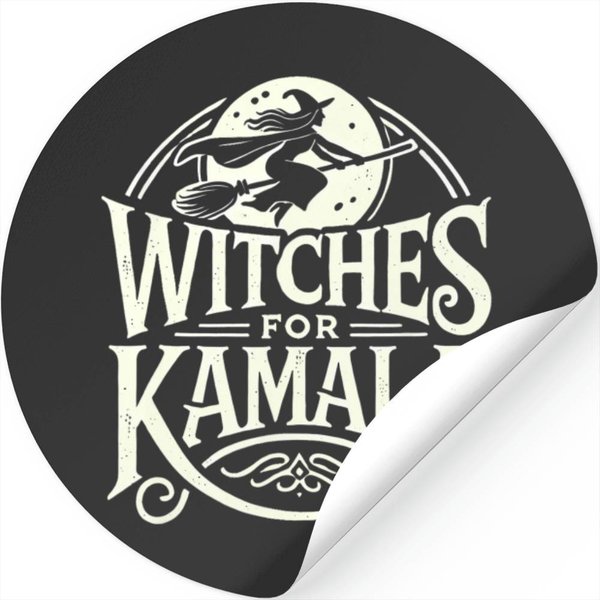 Witches For Kamala Harris Political Election Stickers-image