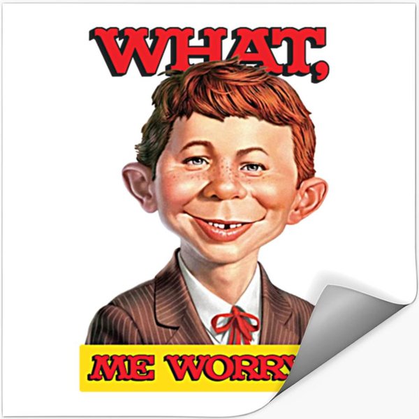 What, Me Worry? - Alfred Neuman V1 | Essential Stickers-image