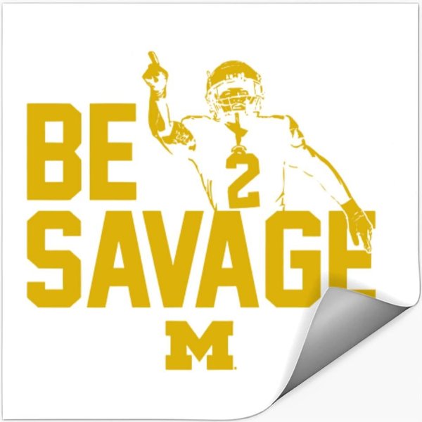 Michigan Football Blake Corum Be Savage Stickers-image