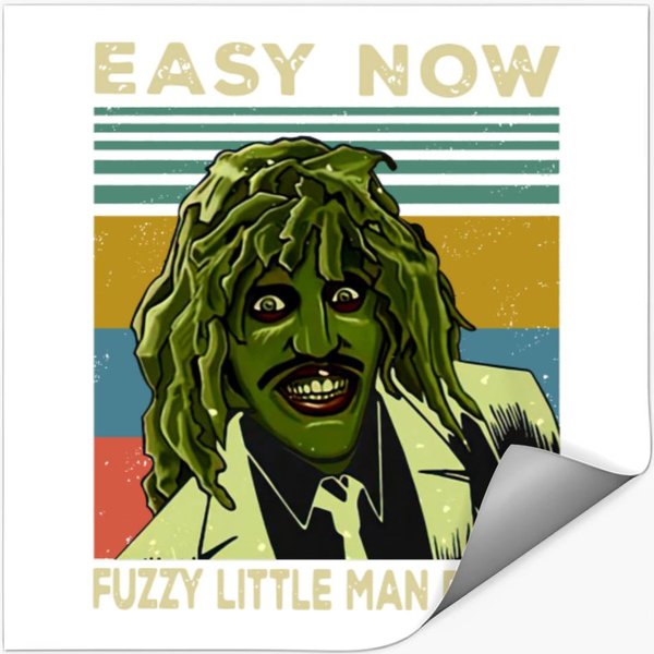 Vintage Old Gregg Easy Now Fuzzy Little Man Peach The Mighty Boosh Tv Stickers-image