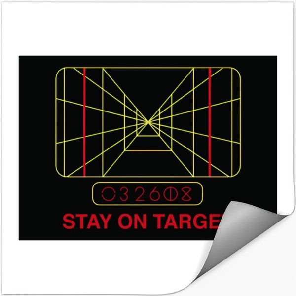 S.Tar W.Ars Poster - Stay On Target Print - Funny Bathroom, Home Art Stickers-image