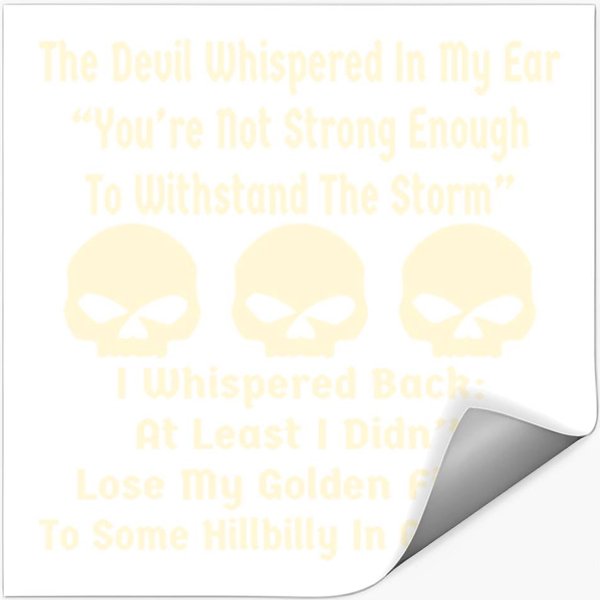 Didn’T Lose My Fiddle To Some Hillbilly In Georgia Stickers-image