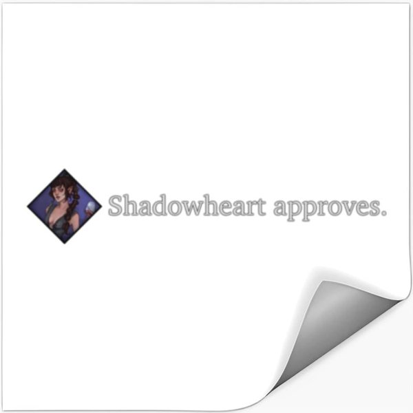 Shadowheart Approves Baldur's Gate 3 Bg3 Classic Stickers-image