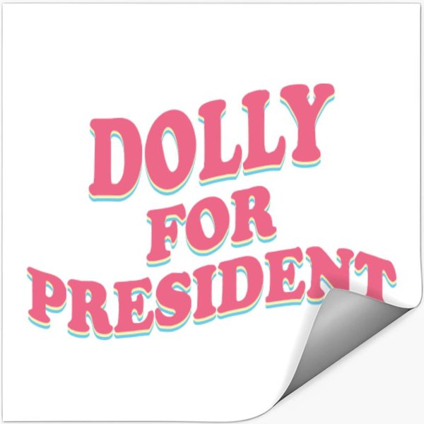Dolly For President Sticker - Dolly Lover Gift-image